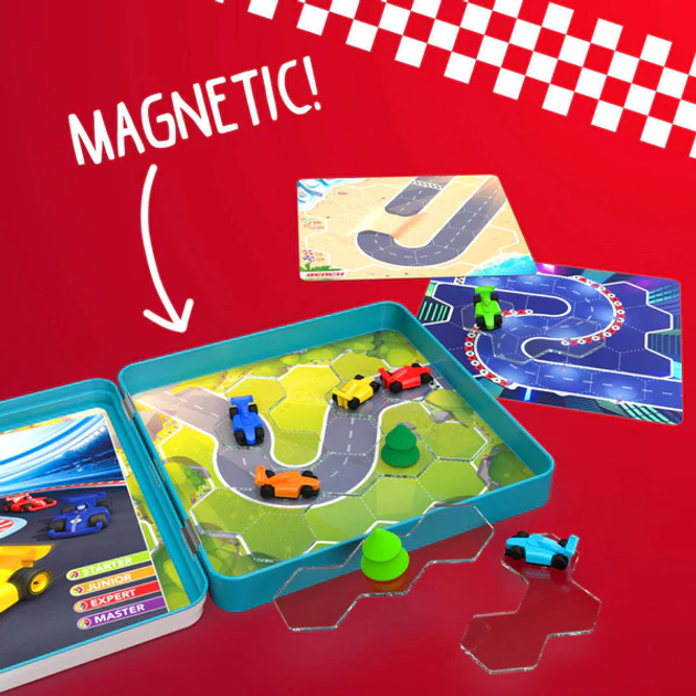 Настільна гра Smart Games Pole Position Nordic магнітна для подорожей (5414301525035) - зображення 4