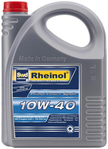 Моторное масло Rheinol Primol Power Synth CS 10W-40 5 л (31344,580) - изображение 5
