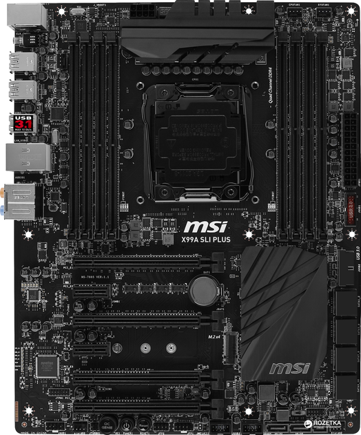 Материнская плата MSI X99A SLI Plus (s2011-3, Intel X99, PCI-Ex16 ...
