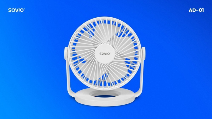Wentylator biurkowy Savio USB AD-01 (5901986049104) - obraz 3