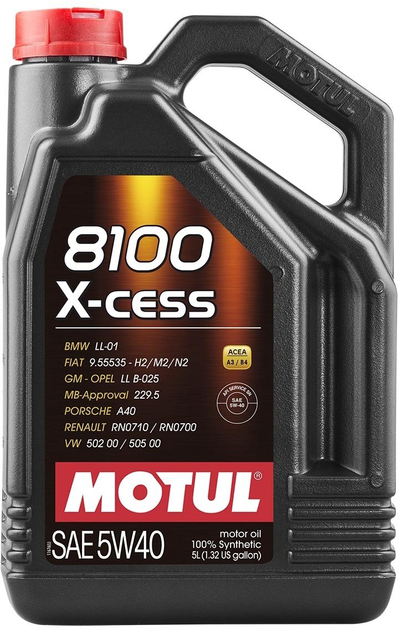 Моторное масло Motul 8100 X-cess 5W-40 5 л (102870) - изображение 2
