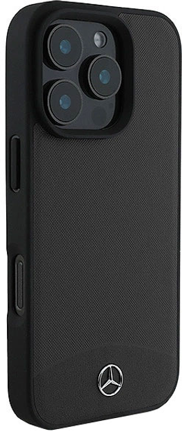 Панель Mercedes-Benz Textured And Plain Leather MagSafe для iPhone 16 PRO Black (MEHMP16L23RBARK) - зображення 5