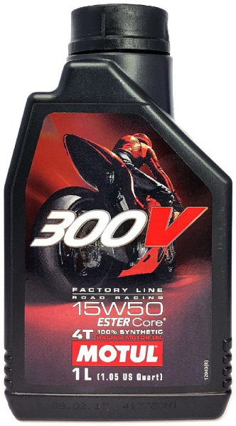 Моторное масло Motul 300V 4T Factory Line Road Racing 15W-50 1 л (104125) - изображение 2