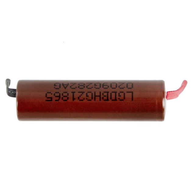 Акумулятор LG HG2 з нікелевими контактами 18650 з контактами Li-ion 3.7v LGDBHG21865 3000mah JDT-0845711 - зображення 4