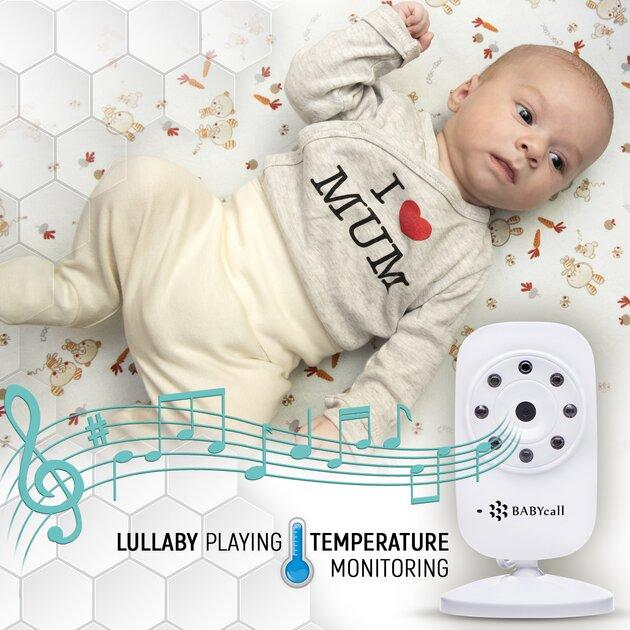 Видеоняня Baby Monitor SM-24, беспроводная радионяня с портативным дисплеем и измерением температуры Поворотная радионяня с энергосберегающим режимом - изображение 7