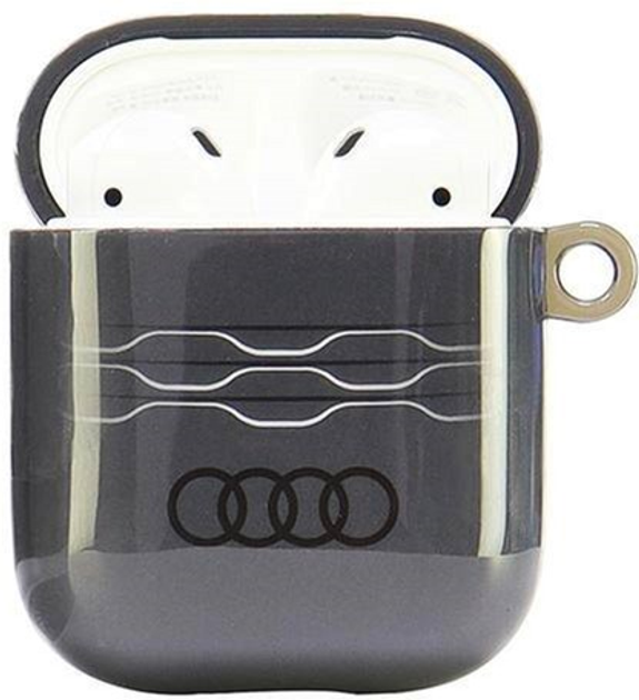 Etui Audi IML Geometric Pattern do AirPods 1 / 2 Grey (6955250228237) - obraz 2