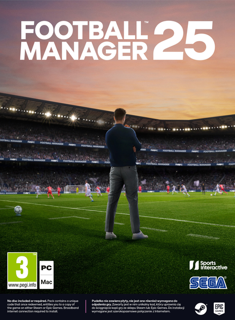 Gra PC Football Manager 2025 (Klucz elektroniczny) (5055277054657) - obraz 1