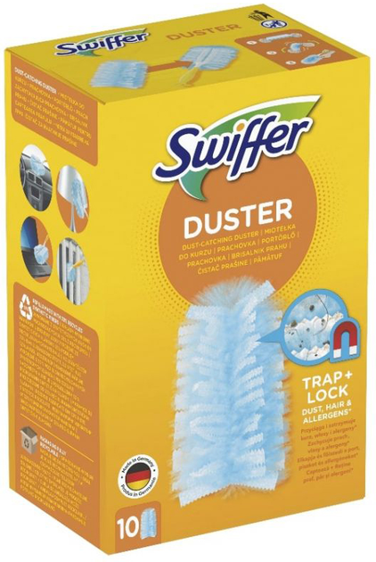 Змінні насадки для щітки для пилу Swiffer Duster 10 шт (8006540308028) - зображення 1