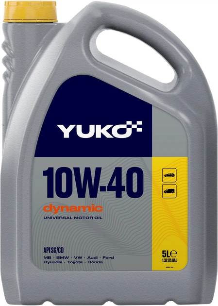 Моторное масло Yuko Dynamic 10W-40 5 л (4820070242089) - изображение 4