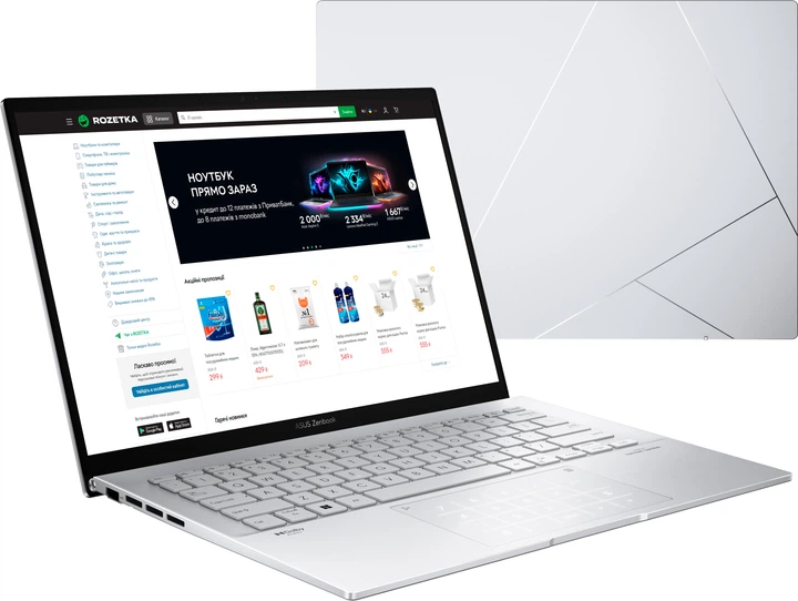 Ноутбук ASUS Zenbook 14 UX3402VA-KP783 (90NB10G6-M017J0) Foggy