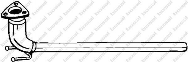 Труба глушника BOSAL 800105 Volkswagen Caddy, Golf 1K0254305G, 1K0254303S - зображення 1