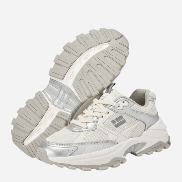 Buty trekkingowe damskie D.Franklin 347 Track Flag DFSH347001-SILV 40 (7UK/9US) 26 cm Srebrne (8445333662075) - obraz 4