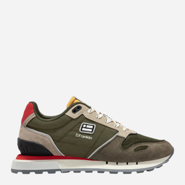 Buty sportowe męskie do kostki D.Franklin Vibla Patch Flag DFSH378004-KHAK 44 (11US/10UK) 27.5 cm Khaki (8445333667056) - obraz 1