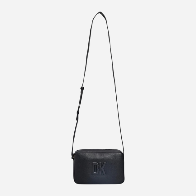 Torebka crossbody damska skórzana DKNY Seventh Avenue Sm Camera Bag R33EKY31 Czarna (755404426313) - obraz 3