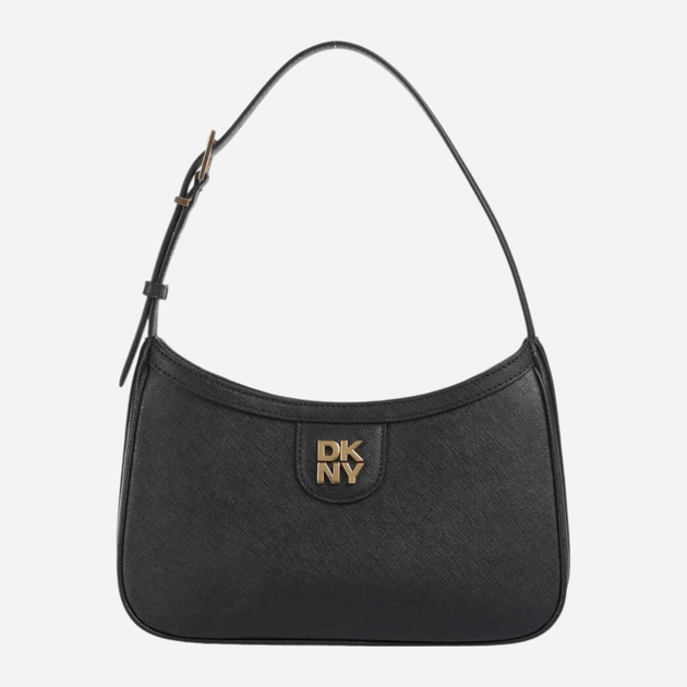 Сумка багет жіноча з натуральної шкіри DKNY Carol Demi R43HKV84 Чорна (755403204042) - зображення 1