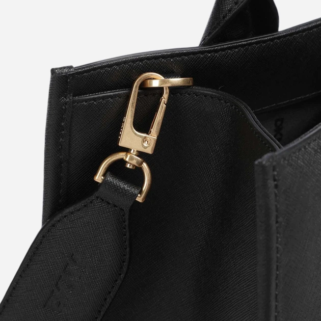 Torba shopper damska ze skóry naturalnej DKNY Carol Md Tote R43AKQ11 Czarna (755403204011) - Zdjęcie 5 Torba shopper damska ze skóry naturalnej DKNY Carol Md Tote R43AKQ11 Czarna (755403204011) - obraz 5