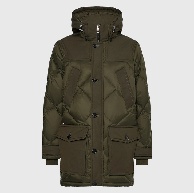 Kurtka zimowa męska Tommy Hilfiger MW0MW27690-RBN XL Khaki (8720641455824) - obraz 6