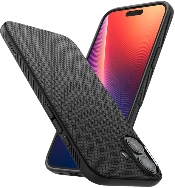 Панель Spigen Liquid Air для Apple iPhone 16 Plus Matte Black (ACS08066) - зображення 6