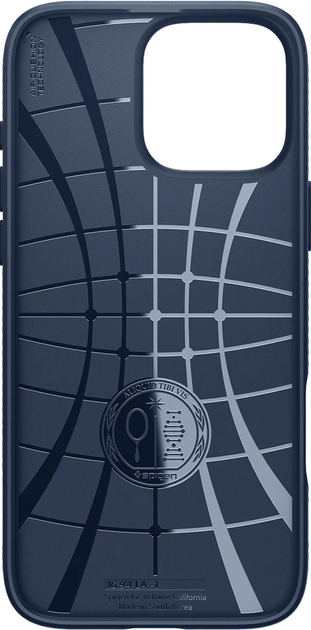 Панель Spigen Liquid Air для Apple iPhone 16 Pro Navy Blue (ACS08118) - зображення 4