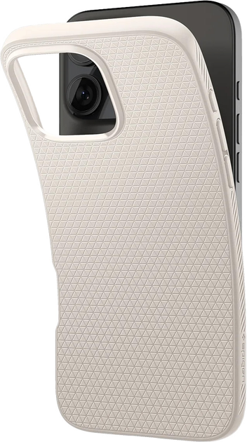 Панель Spigen Liquid Air для Apple iPhone 16 Pro Natural Titanium (ACS08120) - зображення 5