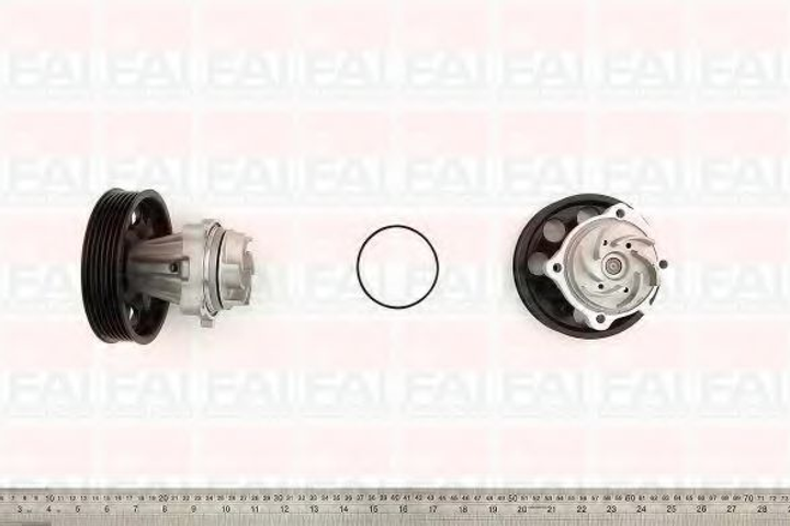 Помпа водяна FAI Auto Parts Alfa Romeo Mito (955_) 1.3 Multijet (955axp1a, 955ayc1a) (199 B1.000) 09/2009_12/2018 (WP6348) - зображення 1