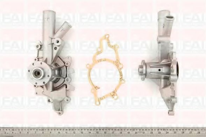 Помпа водяная FAI Auto Parts Mercedes-Benz G-Class (W463) G 270 Cdi (463.322, 463.323) (Om 612.965) 10/2001_07/2003 (WP6434) - изображение 1