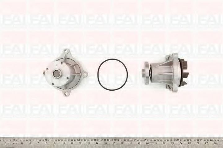 Помпа водяна FAI Auto Parts Hyundai H-1 / Starex Bus (A1) 2.5 CRDi (D4cb) 06/2006_12/2007 (WP6420) - зображення 1