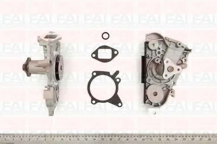 Помпа водяна FAI Auto Parts Mazda 323 C LV (Bg) 1.8 16V Gt (Bp (Dohc)) 01/1991_03/1993 (WP6302) - изображение 1