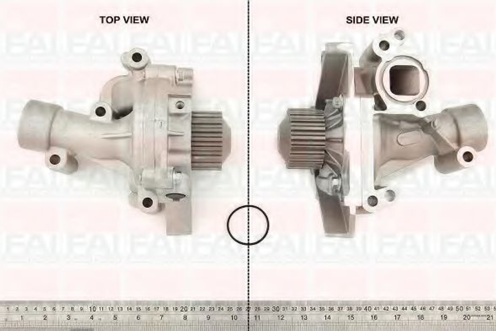 Помпа водяна FAI Auto Parts Citroën C4 Coupe (La_) 2.0 16V (Rfk (Ew10j4s)) 01/2008_12/2010 (WP6477) - зображення 1