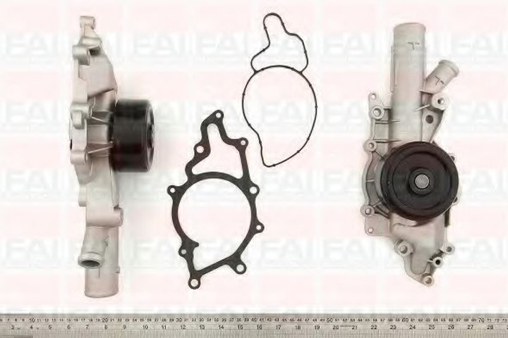 Помпа водяна FAI Auto Parts Mercedes-Benz C-Class (W203) C 220 Cdi (203.006) (Om 646.963) 05/2000_02/2007 (WP6367) - изображение 1