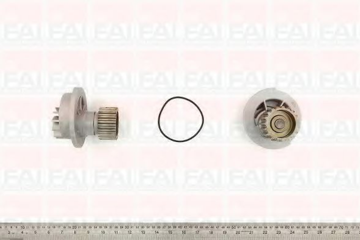 Помпа водяна FAI Auto Parts Chevrolet Aveo / Kalos Hatchback (T200) 1.4 16V (L14(85cul4)) 05/2003_05/2008 (WP6219) - изображение 1