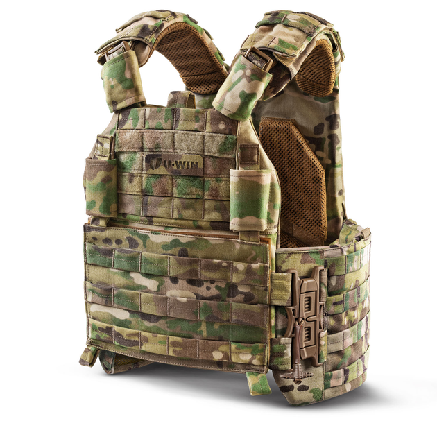 Плитоноска Plate Carrier Multicam U-WIN AGILE 250х300 з камербандами PRO зі швидкоскидами SPIDER Size 1: 76-94 см Multicam - зображення 1