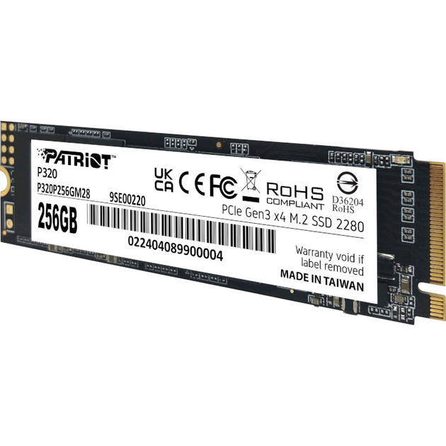 SSD накопичувач 256Gb Patriot P320 (P320P256GM28) - зображення 3