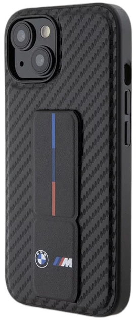 Etui CG Mobile BMW M Grip Stand Carbon do Apple iPhone 16 Black (BMHCP16SGSPCCK) - obraz 2