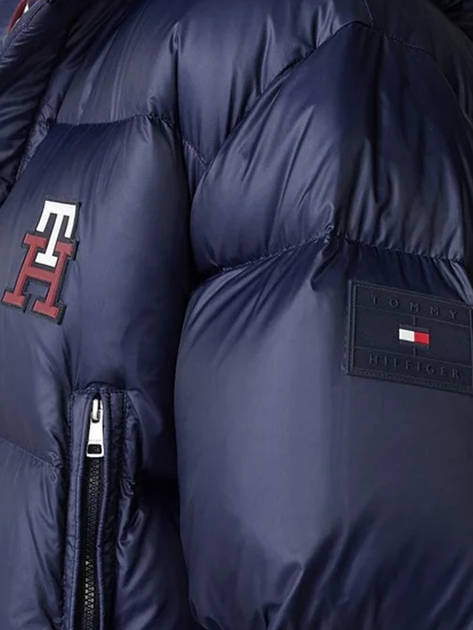 Kurtka zimowa męska długa Tommy Hilfiger MW0MW27686-DW5 M Granatowa (8720641544931) - obraz 6