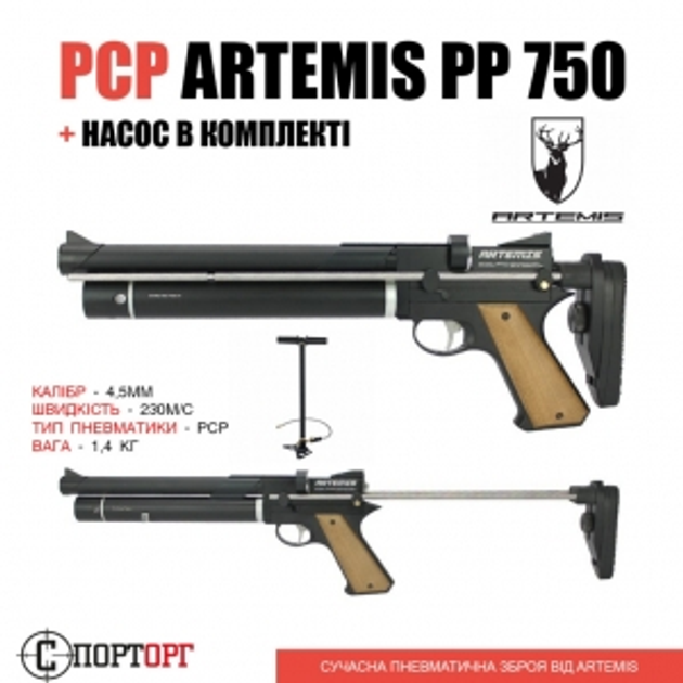 Пістолет Artemis PP750 + насос - зображення 1