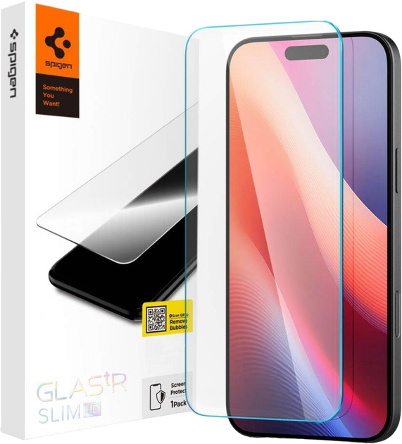 Захисне скло Spigen Glas.tR Slim для Apple iPhone 16 Pro (8809971228787) - зображення 1