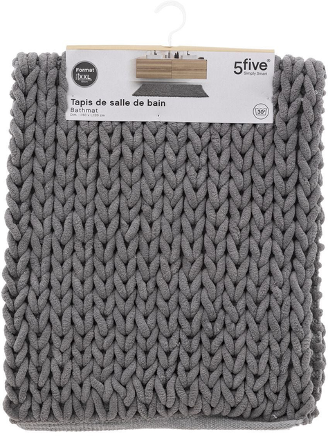Килимок для ванної кімнати 5five Simply Smart Coco 50 x 120 см сірий (3560231558246) - зображення 4