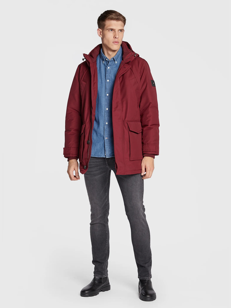 Парка зимова чоловіча Tommy Hilfiger MW0MW27689-VLP L Бордова (8720641537698) - зображення 3