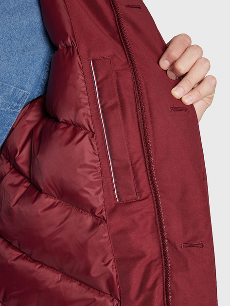 Парка зимова чоловіча Tommy Hilfiger MW0MW27689-VLP 2XL Бордова (8720641538077) - зображення 7