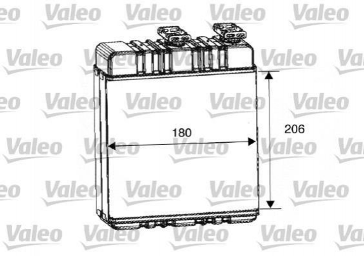 Радіатор грубки Valeo 812222 Opel Astra, Zafira 1618142, 9117283 - зображення 2