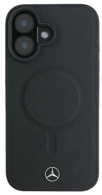 Панель Mercedes-Benz Smooth Leather MagSafe для iPhone 16 PLUS Black (MEHMP16M23RCMK) - зображення 1