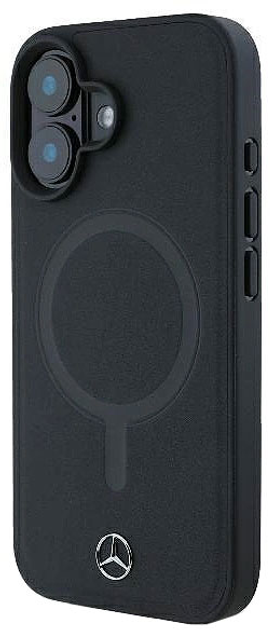 Etui Mercedes-Benz Smooth Leather MagSafe dla iPhone 16 PLUS Black (MEHMP16M23RCMK) - obraz 4