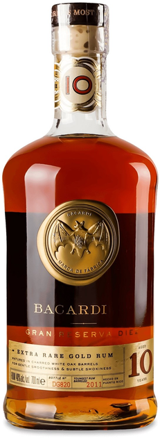 Ром Bacardi Gran Reserva 10 лет 0.7 л 40% (7610113005750) - изображение 1