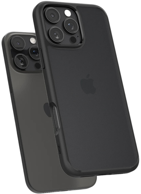 Etui Spigen Ultra Hybrid do Apple iPhone 16 Pro Frost Black (ACS08124) - obraz 5