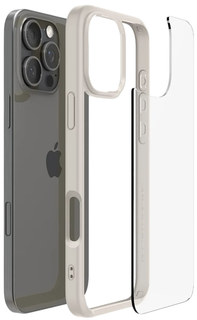 Панель Spigen Ultra Hybrid для Apple iPhone 16 Pro Max Natural Titanium (ACS08385) - зображення 7