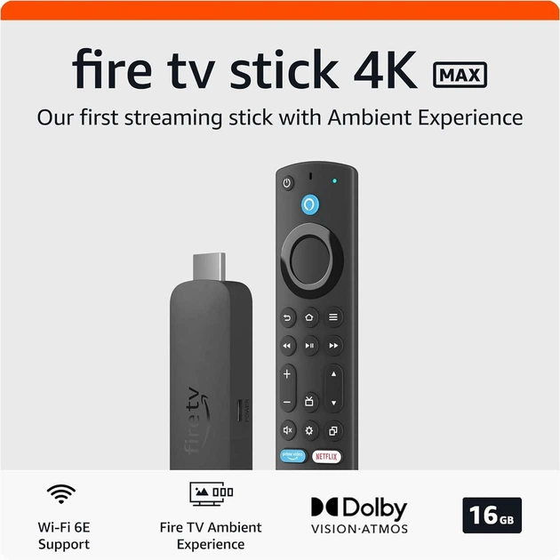 【新品未開封】Amazon Fire TV Stick 4K Max 16GB Смарт ТВ приставка Amazon Fire TV Stick 4K Max 16GB (2nd
