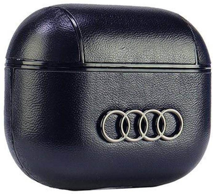 Etui Audi Leather Big Logo do AirPods 3 Black (6955250228268) - obraz 4