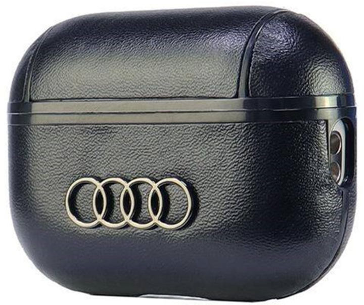 Etui Audi Leather Big Logo do AirPods Pro 2 Black (6955250228275) - obraz 3