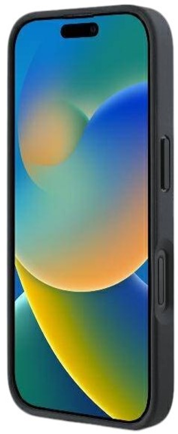 Панель Guess Hardcase Leather 4G Triangle Strass для Apple iPhone 16 Plus Black (GUHCP16MP4TDPK) - зображення 5